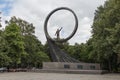 Cosmonaut Monument dedicated to cosmonauts A. Leonov, V. Patsaev, Y. Romanenko and A. Victorenko, Kaliningrad, Russia