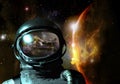 Cosmonaut visions Royalty Free Stock Photo