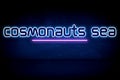 Cosmonauts Sea - blue neon announcement signboard