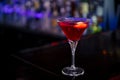 Cosmopolitan cocktail on the bar Royalty Free Stock Photo