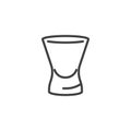 Cosmopolitan glass line icon