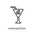 Cosmopolitan icon from Drinks collection. Royalty Free Stock Photo