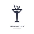 cosmopolitan icon on white background. Simple element illustration from Drinks concept Royalty Free Stock Photo