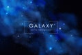 Cosmos background with realistic stardust, nebula and shining stars. Colorful galaxy backdrop. Royalty Free Stock Photo