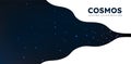 Cosmos banner vector template