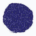 Cosmos constellation stars horoscope decoration pattern sky