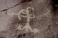 Coso Range Petroglyph Royalty Free Stock Photo