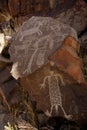 Coso Range Petroglyphs Royalty Free Stock Photo