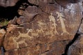 Coso Range Petroglyphs Royalty Free Stock Photo