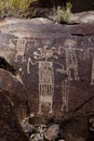 Coso Range Petroglyphs Royalty Free Stock Photo