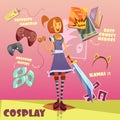 Cosplay Character Illustration