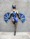 Cosplay. Kitana. Mortal Kombat Royalty Free Stock Photo