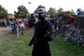 Cosplay at the Lucca Comics disguised as Kilo Ren of the Star Wars saga