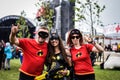 Cosplay metalheads in Hellfest metal festival