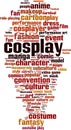 Cosplay word cloud