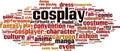 Cosplay word cloud