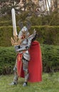 Cosplayer dressed as the character Haven Paladin