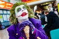 Cosplayer dressed as The Joker