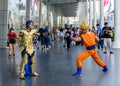 Cosplayer from Saint Seiya and Dragonball Z