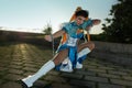 Cosplayers Chun Li