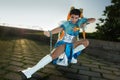 Cosplayers Chun Li