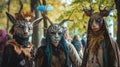 Cosplayers, event with creatures from mystical and fantasy worlds Royalty Free Stock Photo