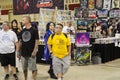 Cosplayers, fans, vendors and visitors at the Comic Expo