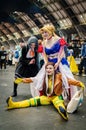 Cosplayers having fun