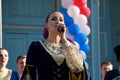 Cossack chorus sings the Cossack folk songs. Pyatigorsk, Russia Royalty Free Stock Photo