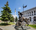 Cossack Mamay Monument in Kyiv, Ukraine