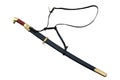 Cossack shashka in scabbard on white background Royalty Free Stock Photo