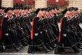 Cossacks of the Kuban Cossack Army during a parade on Moscow`s Red Square in honor of Victory Day