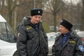 Cossacks in the winter uniform