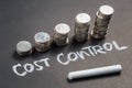 Cost Control and Coins Royalty Free Stock Photo