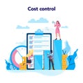 Cost control concept. Idea of financial planning savings