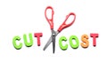 Cost cutting concept Royalty Free Stock Photo