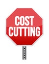 Cost cutting illustration design Royalty Free Stock Photo