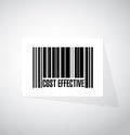 Cost effective barcode sign concept