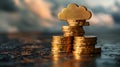 cost effectiveness of cloud computing with image showing pay-as-you-go pricing models, resource optimization techniques
