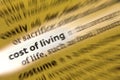 Cost of Living - the cost of maintaining a certain standard of living