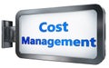 Cost Management on billboard background