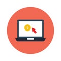 Cost per click Color Vector Icon which can easily modify or edit Royalty Free Stock Photo
