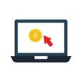 Cost per click Color Vector Icon which can easily modify or edit Royalty Free Stock Photo