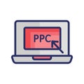 Cost per click Isolated Vector icon which can easily modify or edit Royalty Free Stock Photo