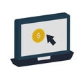Cost per click isometric style Vector Icon which can easily modify or edit Royalty Free Stock Photo