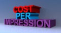 Cost per impression Royalty Free Stock Photo