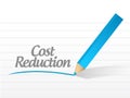 Cost reduction message illustration design