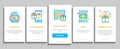 Cost Reduction Sale Onboarding Elements Icons Set Vector Royalty Free Stock Photo