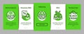 Cost Reduction Sale Onboarding Elements Icons Set Vector Royalty Free Stock Photo