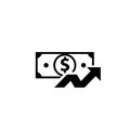 Cost rising icon Royalty Free Stock Photo